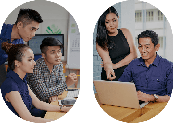 Professional team collaboration and structured approach